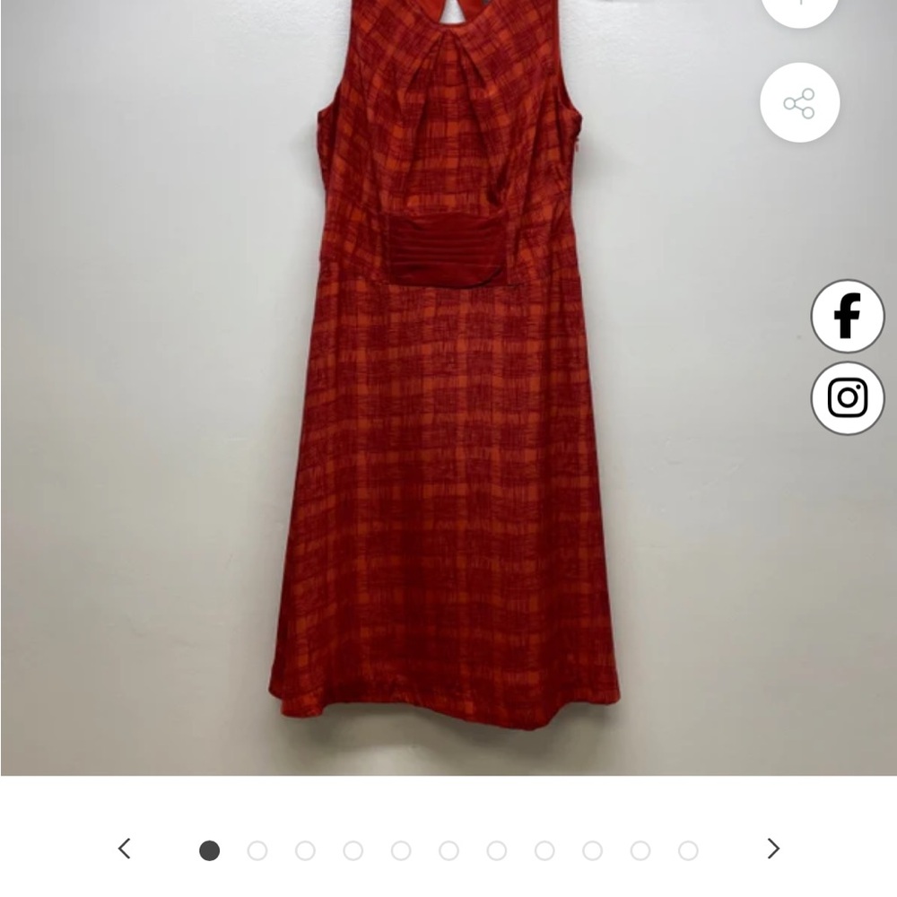 Anthropologie- Girls From Savoy Chic Silk Red Dress